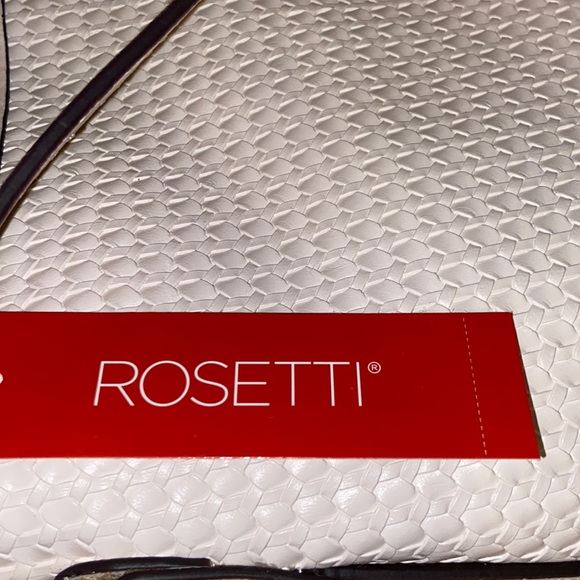 Rosetti Logo New with Tag Round About Coho Woven Claw Ivory Shoulder Bag. - Picture 5 of 5
